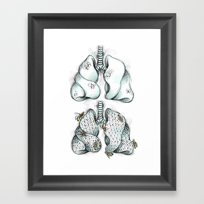 Honey Lungs Framed Art Print