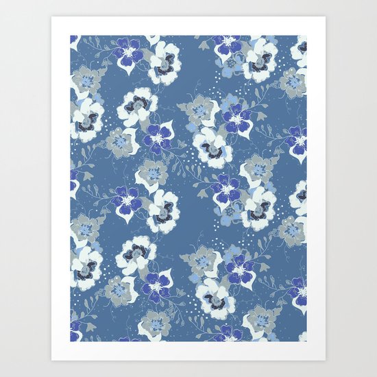 romantic floral Art Print
