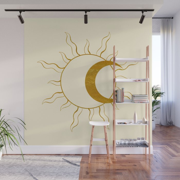 Sun and Moon Wall Mural