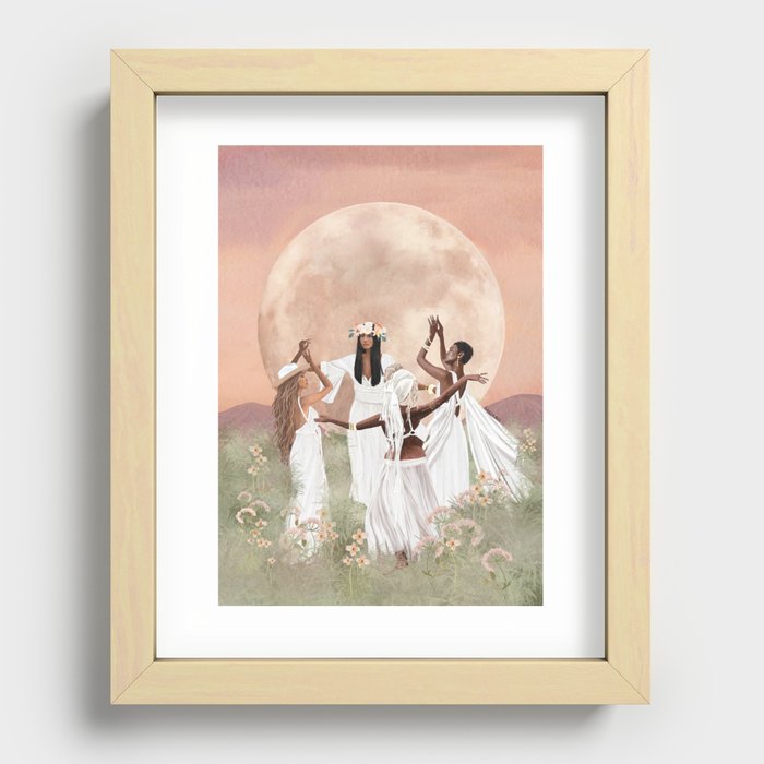 Moon dancers Recessed Framed Print