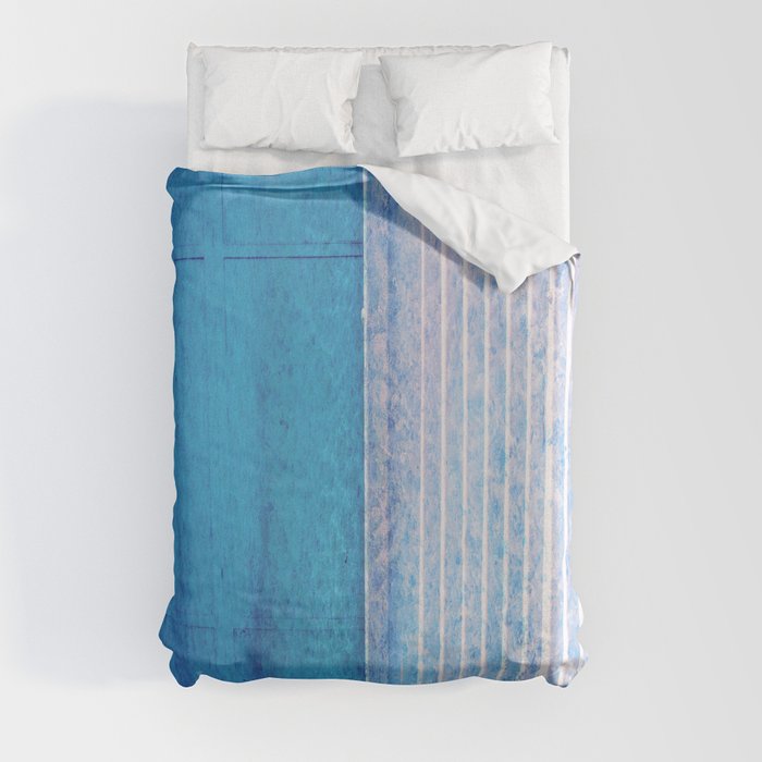 blue soft enzyme wash fabric look Duvet Cover