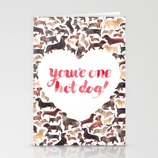 One Hot Dog Stationery Cards