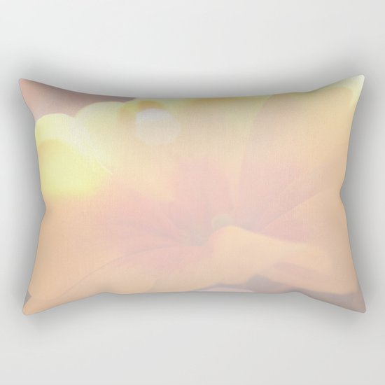 Spring Kiss - Yellow Primrose in the sunlight #decor #art #society6 Rectangular Pillow