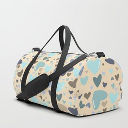 Ocean Hearts Pattern Duffle Bag