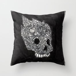 Cluster Skull Throw Pillow