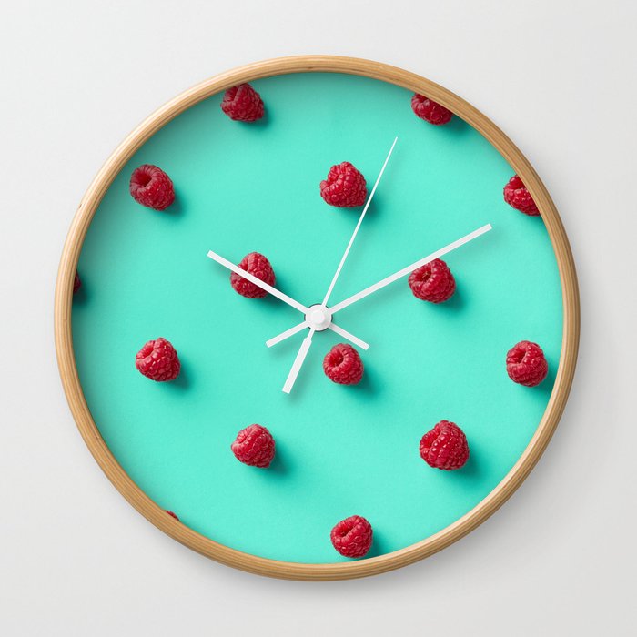 Healthy Raspberry Wall Clock