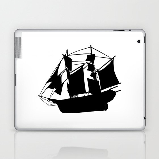 Black Boat Laptop & iPad Skin