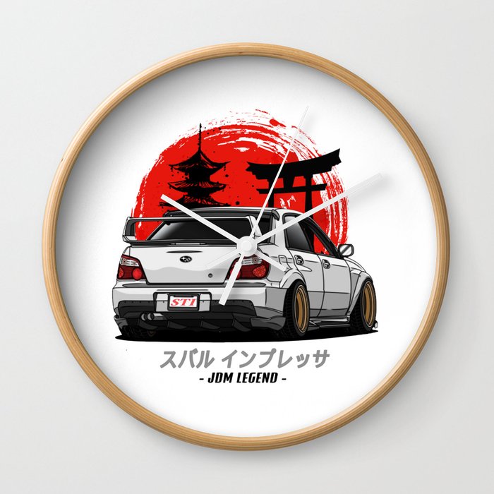Car Japan Art Wall Clock
