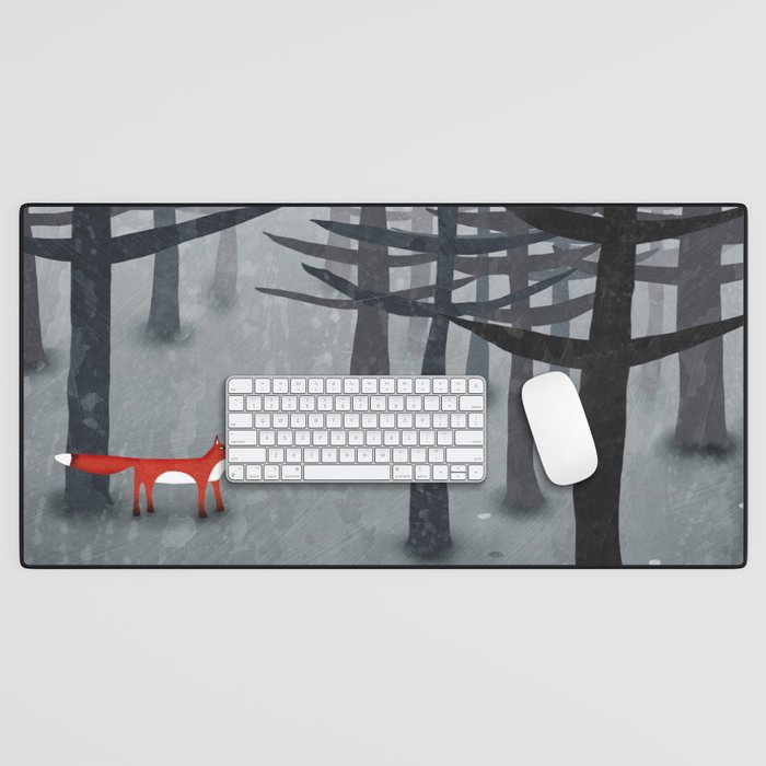 The Fox and the Forest Desk Mat