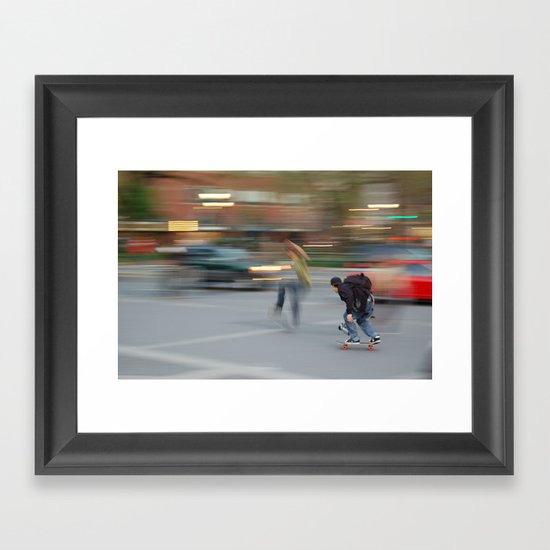 New York City Skaters #1 Framed Art Print