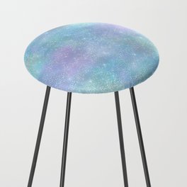 Iridescent Diamond Sparkle Counter Stool