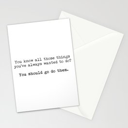 You should go do them! Stationery Cards