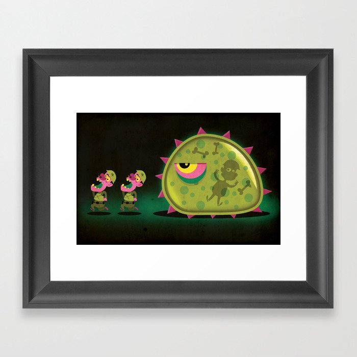 Mutant Blobs Attack Framed Art Print