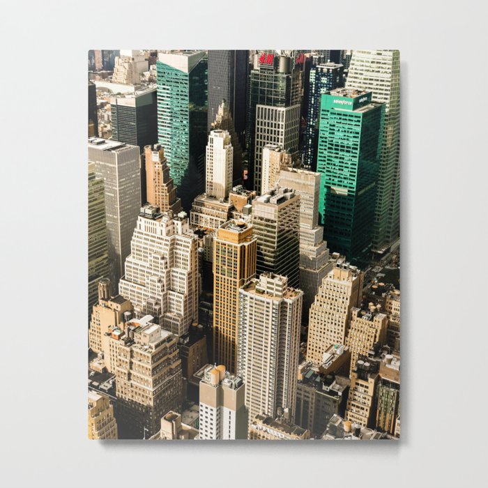 New York City Aerial View (Color) Metal Print