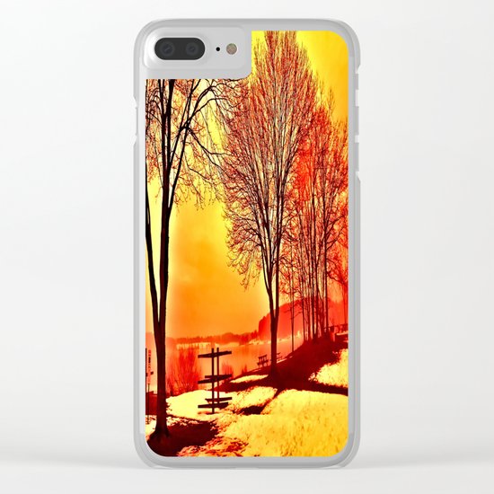 Autumn Lake Clear iPhone Case