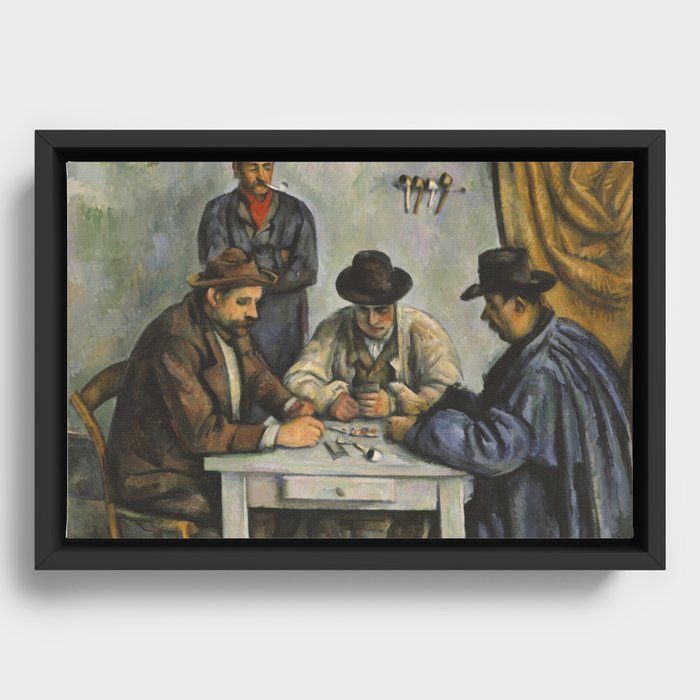 The Card Players Framed Canvas