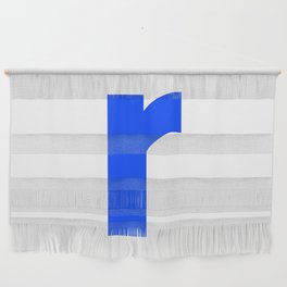 letter R (Blue & White) Wall Hanging
