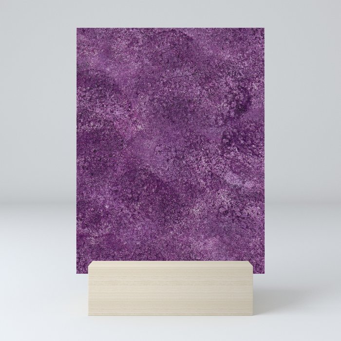 Purple Spongework 1B Mini Art Print