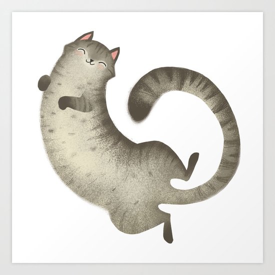 Happy Kitty Art Print