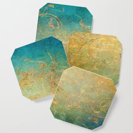 Gilded Turquoise Coaster