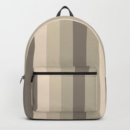 P014 Neutral Navy Lines Backpack | Simple, Calming, Lovely, Pattern, Modern, Graphic, Neutral, Stripes, Tan, Simplistic 