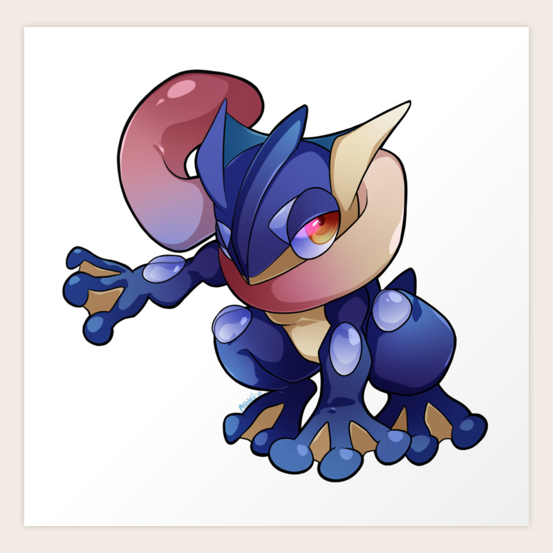 Chibi Greninja Art Print By Makoeyes Society6