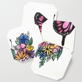 Blossoming Butterfly Coaster