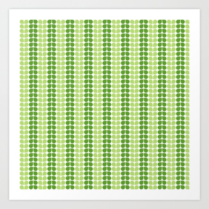 Pattern green green  Art Print