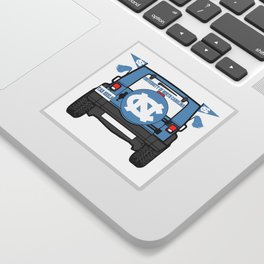 UNC Jeep Sticker