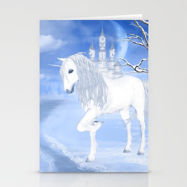The White Unicorn Stationery Cards