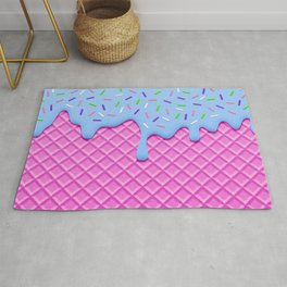 Psychedelic Ice Cream Area & Throw Rug