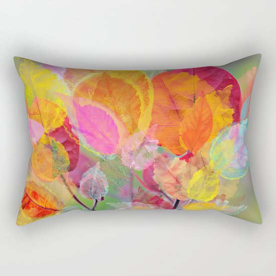 Leaf mosaic(30). Rectangular Pillow