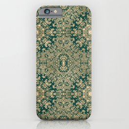 iPhone Case Damask Turquoise Brown iPhone 876 Case or iPhone 8+7+6+