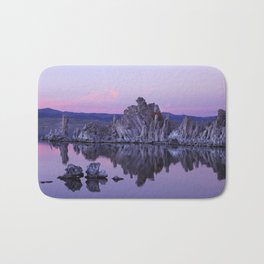 Mono Lake (California) Bath Mat | Rock, Gray, Lake, Photo, Formation, Mountain, Lavender, Etienne, Pink, Navy 
