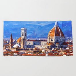 Florence Cathedral Beach Towel