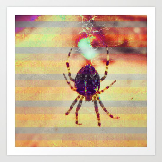 Radioactive spider Art Print