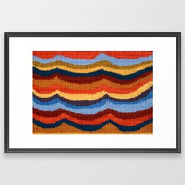 Desert Rainbow Tapestry Reversed Framed Art Print