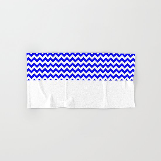 Chevron (Blue/White) Hand & Bath Towel