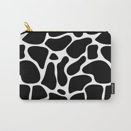 Graphic Black And White Animal Print Carry-All Pouch