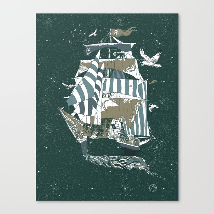 Sail to The Moon Canvas Print