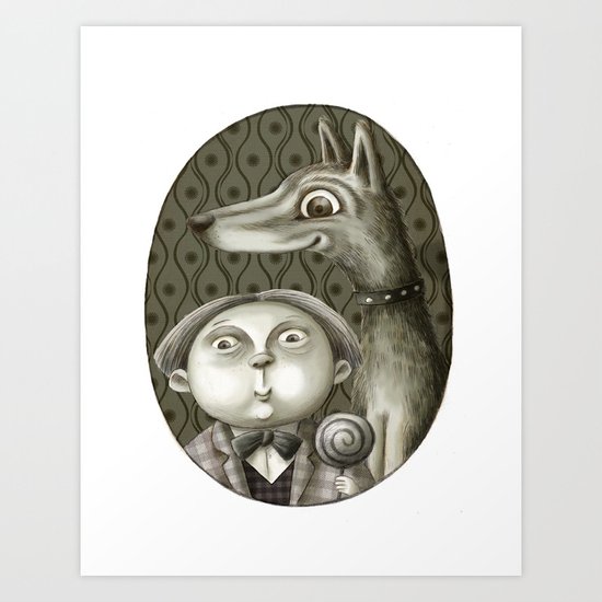 Edwin and Tiny Art Print