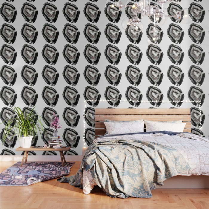 Agate Rose Gold Glitter Glam 1 Gem Decor Art Society6