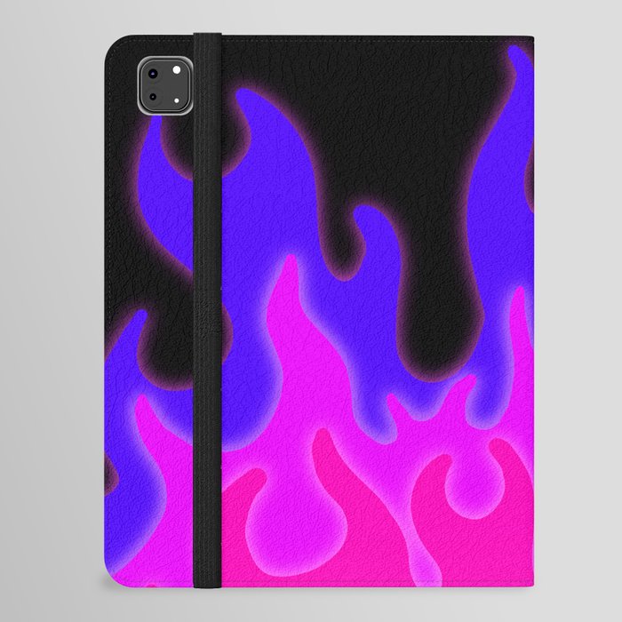 Bright Pink and Purple Flames! iPad Folio Case