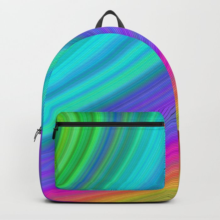 Rainbow Backpack by Mandala Magic by David Zydd.