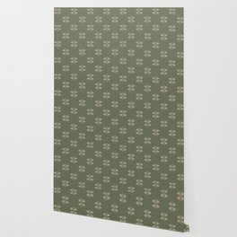 Green minimalist retro pattern  Wallpaper