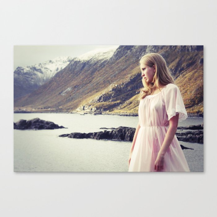 The Young Girl and the Sea Canvas Print