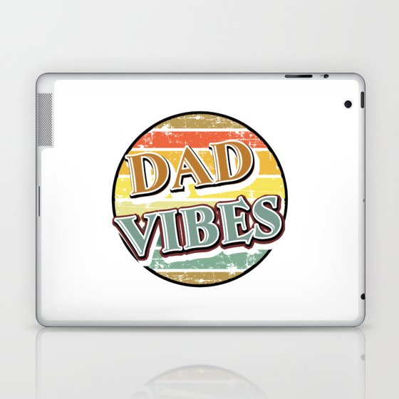 Dad vibes retro sunset Fathersday 2022 gift Laptop & iPad Skin