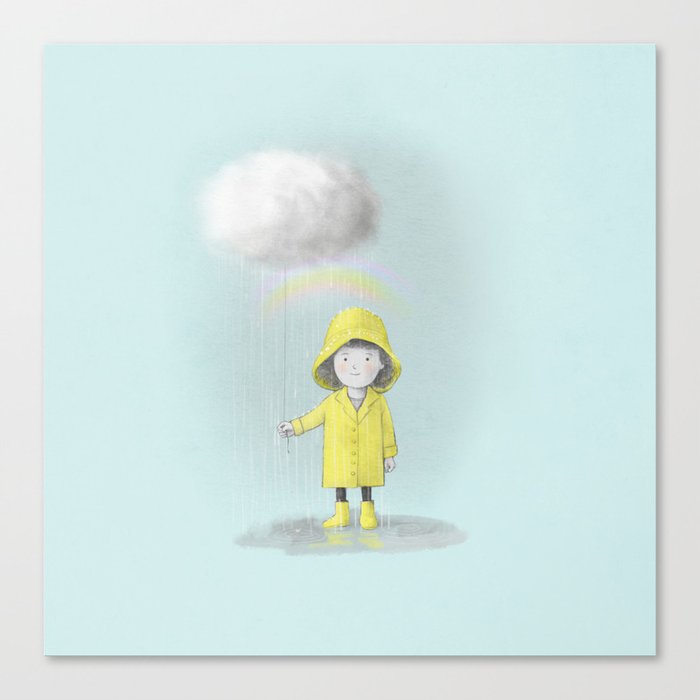 Lizzy and the Cloud  Canvas Print