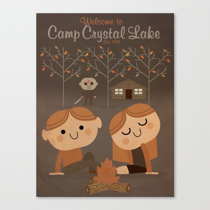 welcome to camp crystal lake Canvas Print