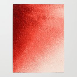Modern Abstract Red Pink Gradient Poster